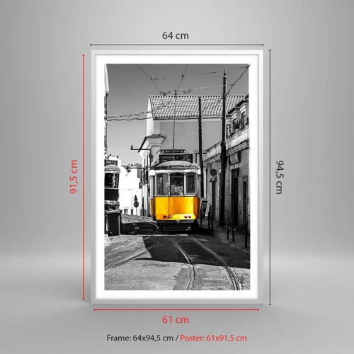 Poster in white frmae - Spirit of Lisbon - 61x91 cm
