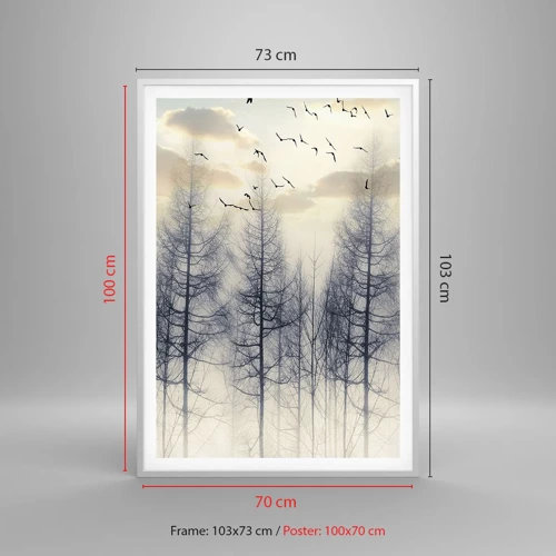 Poster in white frmae - Spirits of the Forest - 70x100 cm