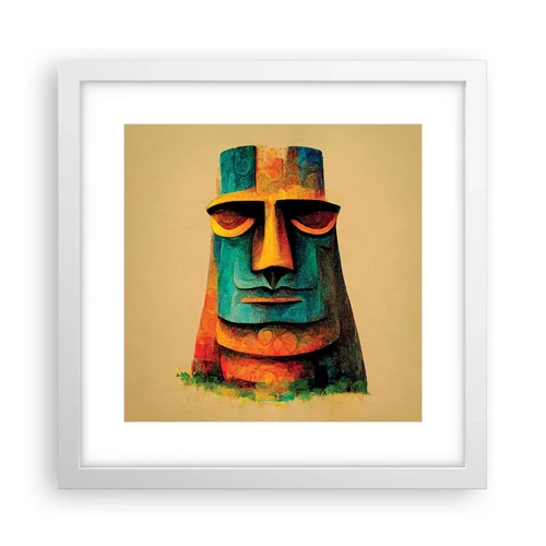 Poster in white frmae - Statuesque but Friendly - 30x30 cm