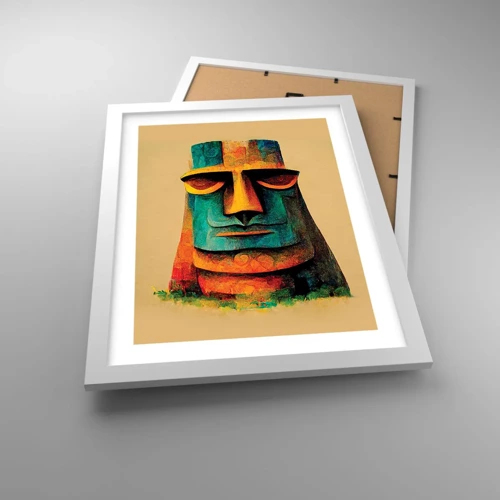 Poster in white frmae - Statuesque but Friendly - 30x40 cm