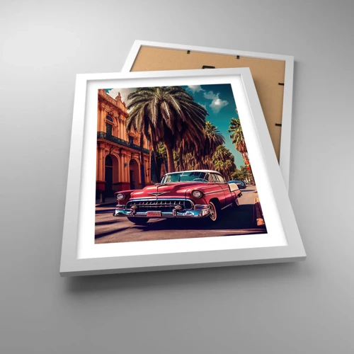 Poster in white frmae - Still in Havana - 30x40 cm