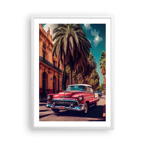 Poster in white frmae - Still in Havana - 50x70 cm