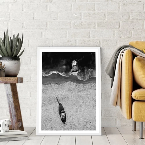 Poster in white frmae - Still on the Shore… - 40x50 cm