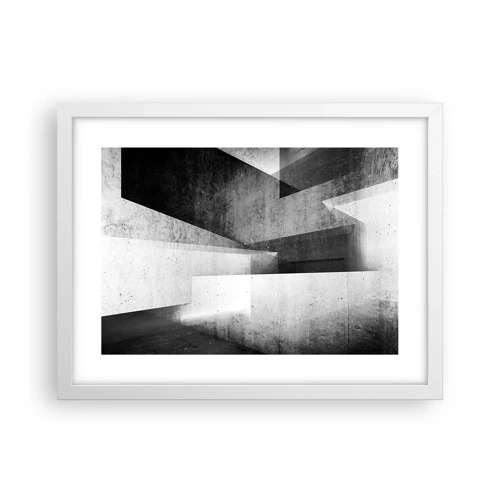 Poster in white frmae - Structure of Space - 40x30 cm