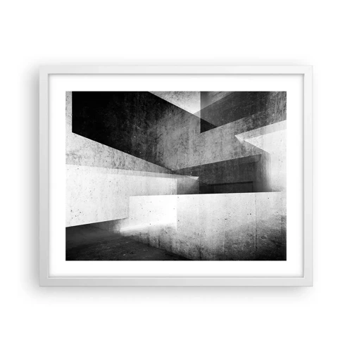 Poster in white frmae - Structure of Space - 50x40 cm