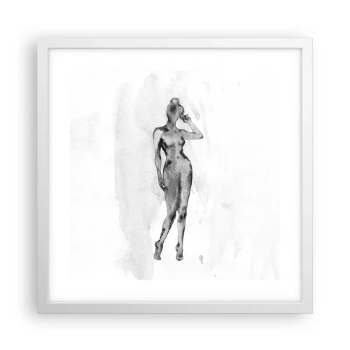 Poster in white frmae - Study of Ideal of Feminity - 40x40 cm