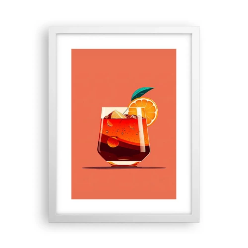 Poster in white frmae - Summer Refreshment - 30x40 cm