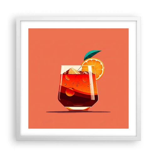 Poster in white frmae - Summer Refreshment - 50x50 cm