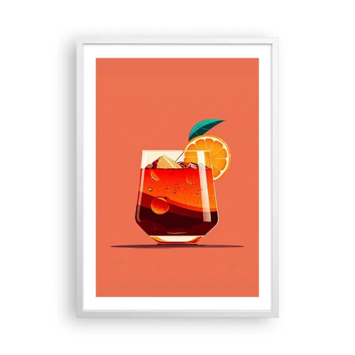 Poster in white frmae - Summer Refreshment - 50x70 cm