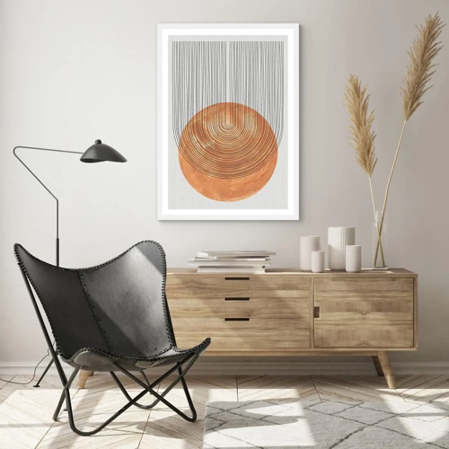 Poster in white frmae - Sunny Composition - 30x40 cm