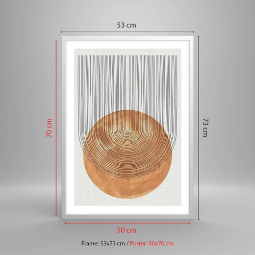 Poster in white frmae - Sunny Composition - 50x70 cm