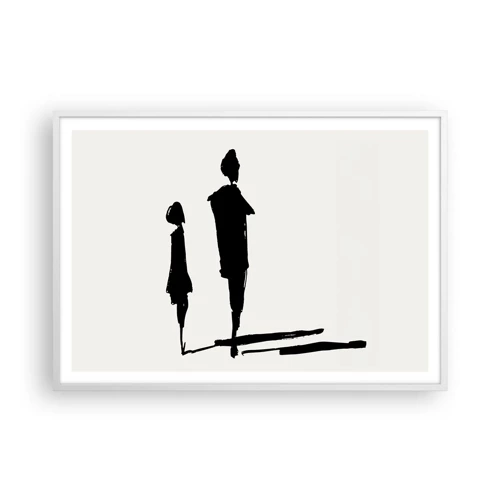 Poster in white frmae - Surely Together? - 100x70 cm