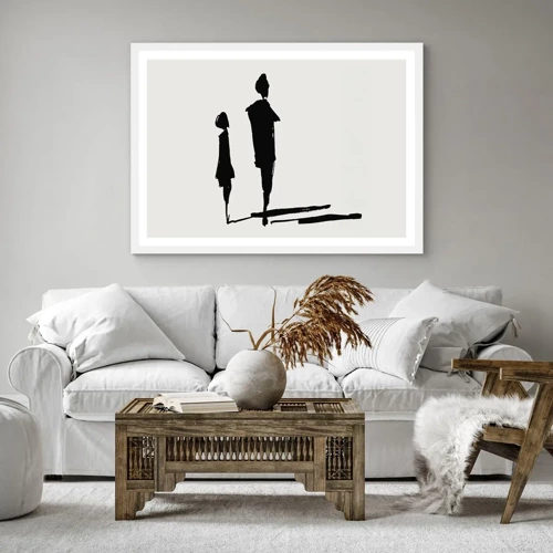 Poster in white frmae - Surely Together? - 100x70 cm