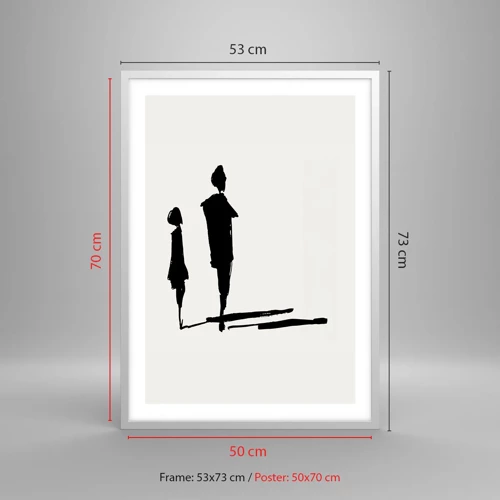 Poster in white frmae - Surely Together? - 50x70 cm
