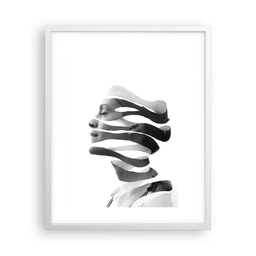 Poster in white frmae - Surrealistic Portrait - 40x50 cm