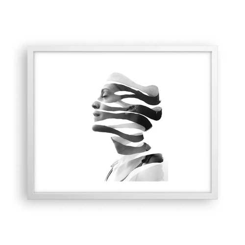 Poster in white frmae - Surrealistic Portrait - 50x40 cm