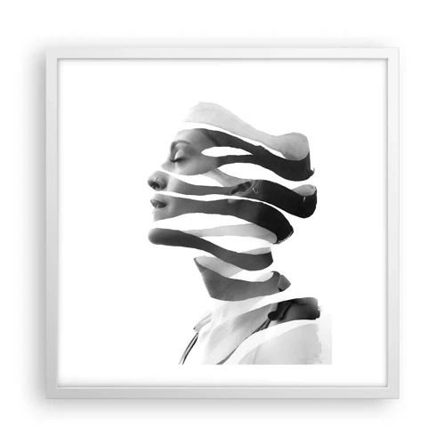 Poster in white frmae - Surrealistic Portrait - 50x50 cm