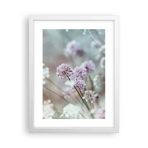 Poster in white frmae - Sweet Filigrees of Herbs - 30x40 cm