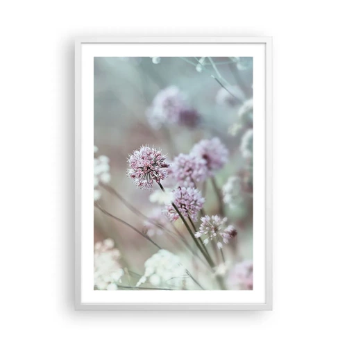 Poster in white frmae - Sweet Filigrees of Herbs - 50x70 cm