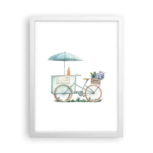 Poster in white frmae - Sweet Memory of the Summer - 30x40 cm