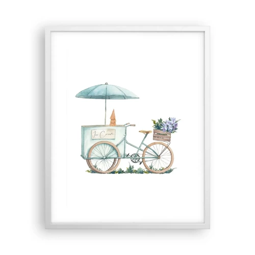 Poster in white frmae - Sweet Memory of the Summer - 40x50 cm