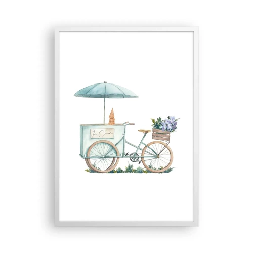 Poster in white frmae - Sweet Memory of the Summer - 50x70 cm