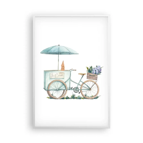 Poster in white frmae - Sweet Memory of the Summer - 61x91 cm