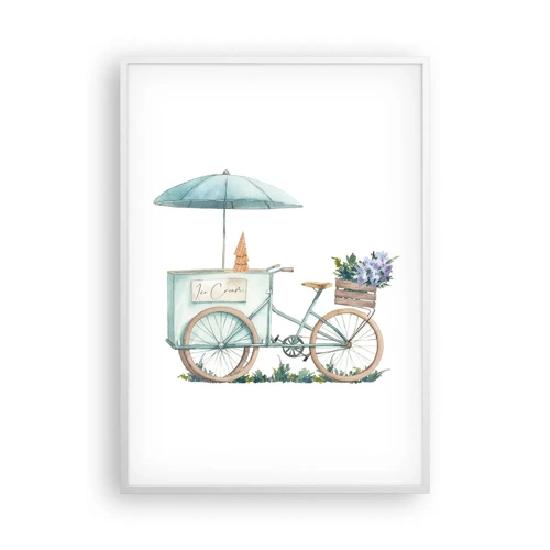 Poster in white frmae - Sweet Memory of the Summer - 70x100 cm