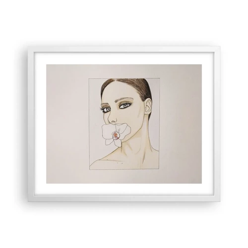 Poster in white frmae - Symbol of Elegance and Beauty - 50x40 cm