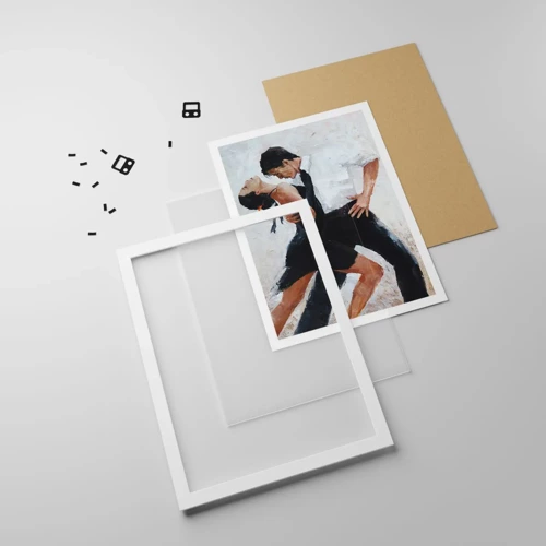 Poster in white frmae - Tango of My Dreams - 30x40 cm