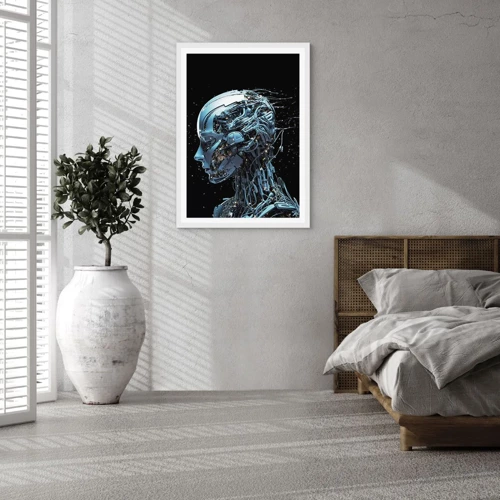 Poster in white frmae - Technology Is a Woman - 50x70 cm