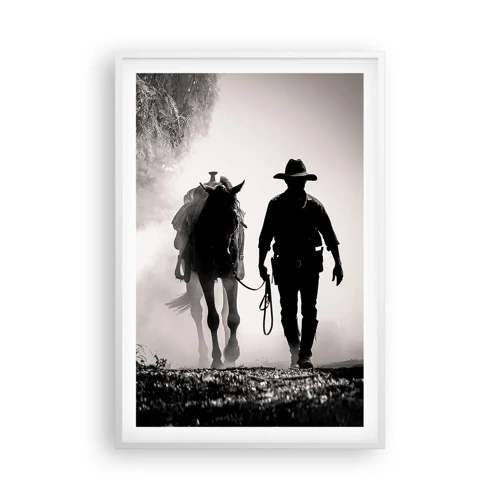 Poster in white frmae - Texan Morning - 61x91 cm