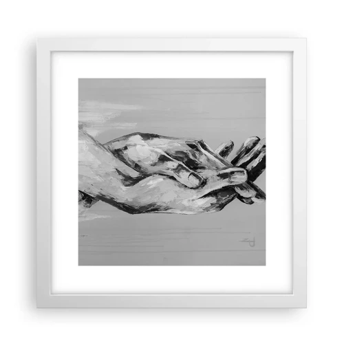 Poster in white frmae - The Beginning… - 30x30 cm