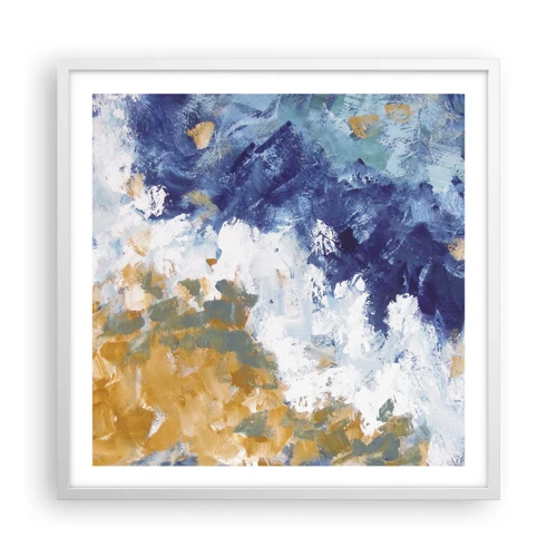 Poster in white frmae - The Dance of Elements - 60x60 cm