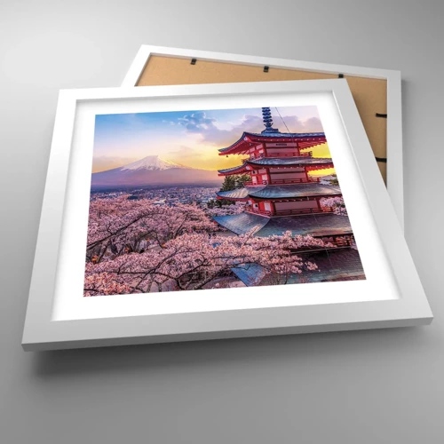 Poster in white frmae - The Essence of Japanese Spirit - 30x30 cm