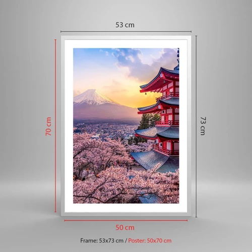 Poster in white frmae - The Essence of Japanese Spirit - 50x70 cm
