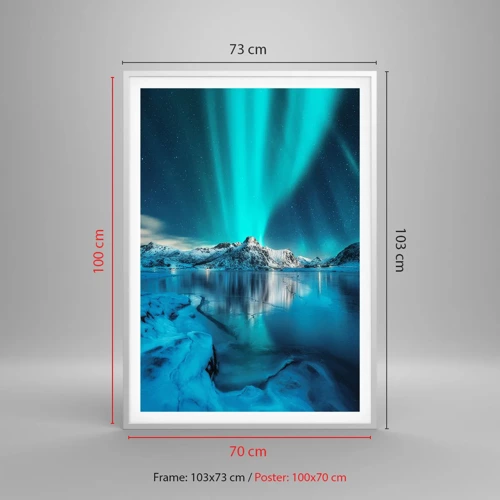 Poster in white frmae - The Night of Light - 70x100 cm