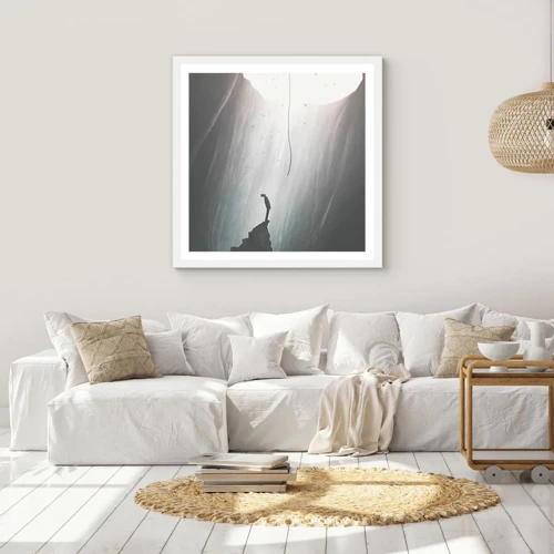 Poster in white frmae - There Is Always Some Way Out - 50x50 cm
