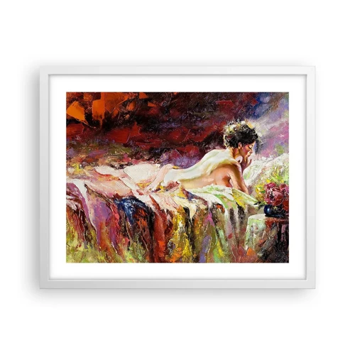 Poster in white frmae - Thoughtful Venus - 50x40 cm