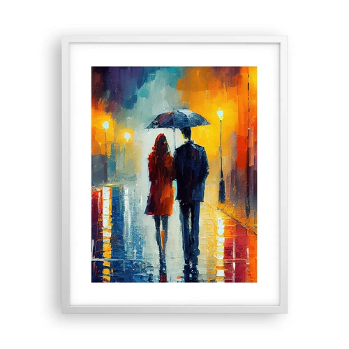 Poster in white frmae - Together - Colourful Night - 40x50 cm