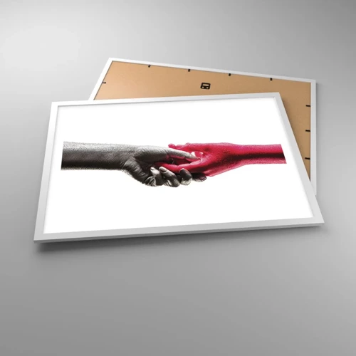 Poster in white frmae - Together, although Different - 70x50 cm