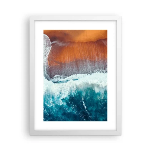 Poster in white frmae - Touch of the Ocean - 30x40 cm