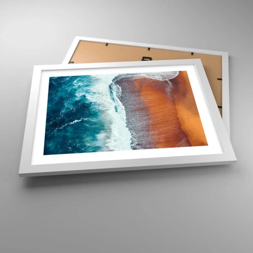 Poster in white frmae - Touch of the Ocean - 40x30 cm