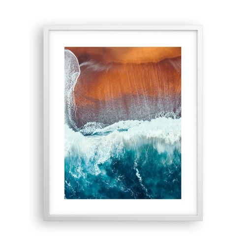 Poster in white frmae - Touch of the Ocean - 40x50 cm