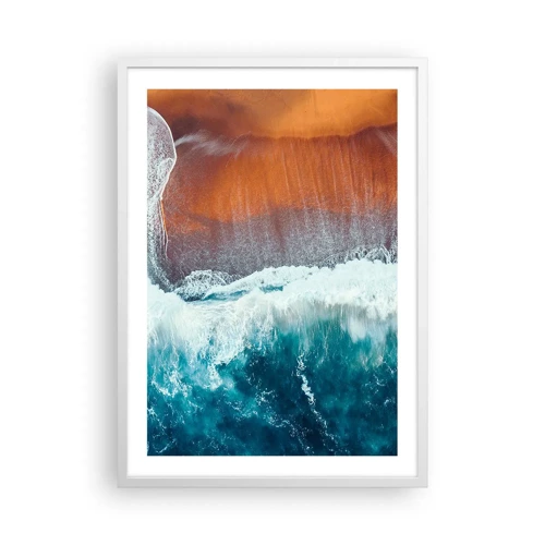 Poster in white frmae - Touch of the Ocean - 50x70 cm