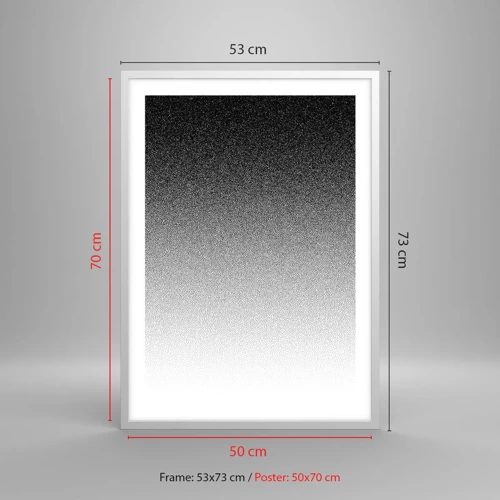 Poster in white frmae - Towards Light - 50x70 cm