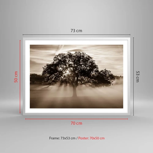 Poster in white frmae - Tree of Good Knowledge - 70x50 cm