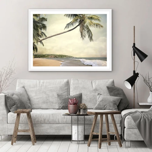 Poster in white frmae - Tropical Dream - 100x70 cm