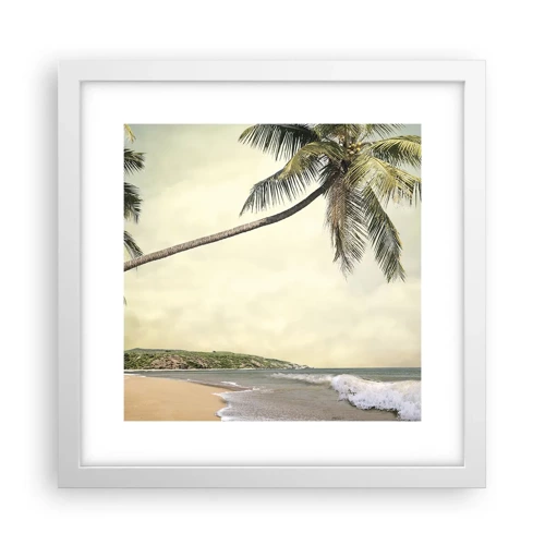 Poster in white frmae - Tropical Dream - 30x30 cm