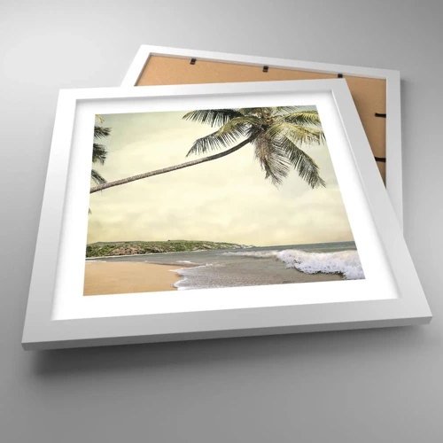 Poster in white frmae - Tropical Dream - 30x30 cm